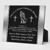 Personalisierte Pastor-Jubiläum-Plaques, Schrift Fotoplatte (Seite)