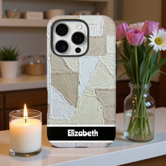 Personalisierte Patchwork-Textur iPhone 16 Pro Hülle