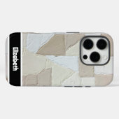 Personalisierte Patchwork-Textur Case-Mate iPhone Hülle (Rückseite (Horizontal))