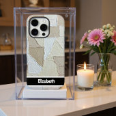 Personalisierte Patchwork-Textur iPhone Hülle
