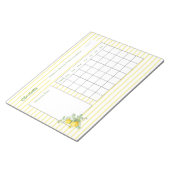 Personalisierte Patiententagebuchblätter Notizblock (angewinkelt)