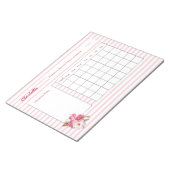 Personalisierte Patiententagebuchblätter Notizblock (angewinkelt)