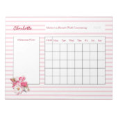 Personalisierte Patiententagebuchblätter Notizblock (Vorderseite)