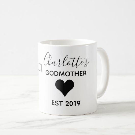 Personalisierte Patin-Tasse Kaffeetasse (VorderseiteRechts)