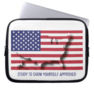 Personalisierte Patriotic USA AMERICAN Flag Laptopschutzhülle
