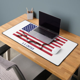 Personalisierte Patriotic USA AMERICAN Flag Schreibtischunterlage
