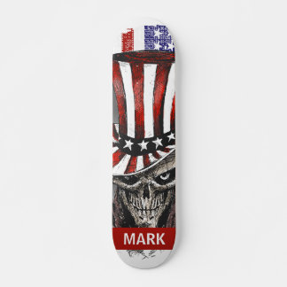 Personalisierte patriotische amerikanische Flagge Skateboard