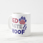 Personalisierte patriotische Dackel Tasse (Vorderseite Links)