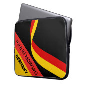 Personalisierte Patriotische Deutsche Flagge Laptopschutzhülle (Vorderseite Links)