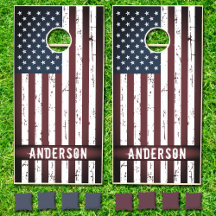 Personalisierte patriotische Familienname Amerikan