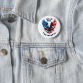 Personalisierte Patriotische Farben Amerika kühne  Button (Beispiel)