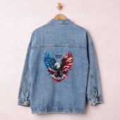 Personalisierte Patriotische Farben Amerika kühne Jeansjacke (Hangar)