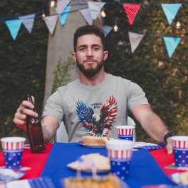 Personalisierte Patriotische Farben Amerika kühne  Tri-Blend Shirt