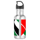 Personalisierte patriotische Flagge der Vereinigte Edelstahlflasche (Rückseite)