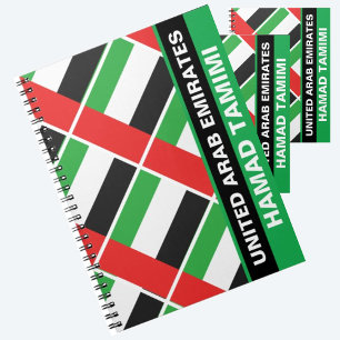 Personalisierte patriotische Flagge der Vereinigte Notizblock