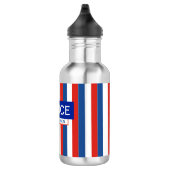 Personalisierte Patriotische Flagge Edelstahlflasche (Rechts)