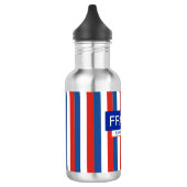 Personalisierte Patriotische Flagge Edelstahlflasche (Links)