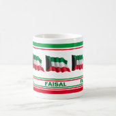 Personalisierte Patriotische Flagge von Kuwait Kaffeetasse (Mittel)