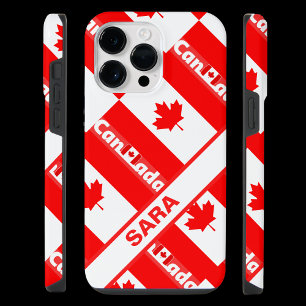 Personalisierte patriotische Kanada-Flagge iPhone 14 Pro Max Hülle
