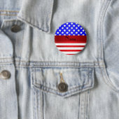 Personalisierte patriotische Namensstreifen Button (Beispiel)