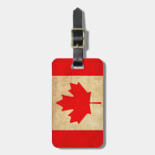 Personalisierte Patriotische Nationalflagge KANADA Gepäckanhänger (Vorderseite vertikal)