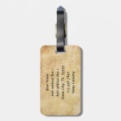 Personalisierte Patriotische Nationalflagge KANADA Gepäckanhänger (Rückseite vertikal)