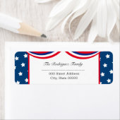 Personalisierte Patriotische Rücksendeadresse USA (Insitu)