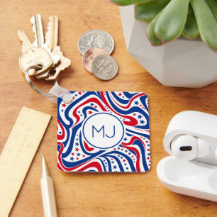 Personalisierte patrouillische amerikanische Flagg Schlüsselanhänger