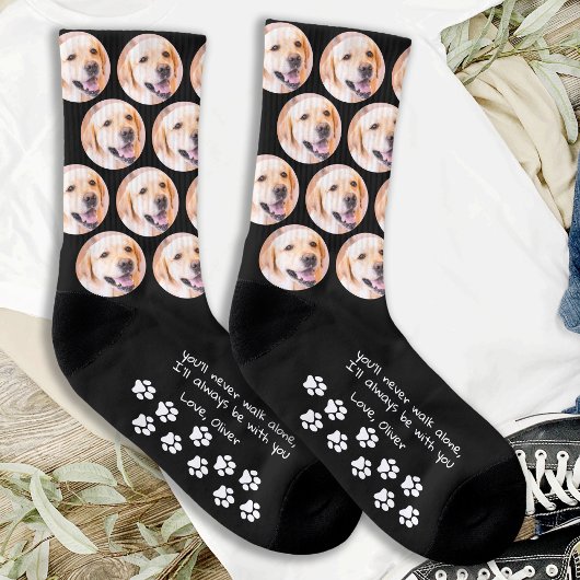 Personalisierte Paw Prints Foto Dog Socken