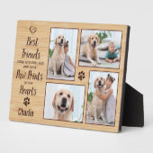 Personalisierte Paw Prints Memorial Foto Collage Fotoplatte (Seite)