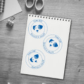 Personalisierte Paws Off My Things selbstfarbige B Permastempel