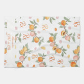 Personalisierte Peach & Apricot Pharmacy Geschirrtuch (Horizontal)