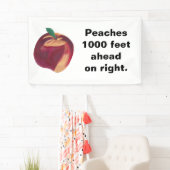 Personalisierte Peach Banner mit Ihrem Text (Insitu)
