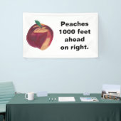 Personalisierte Peach Banner mit Ihrem Text (Messeveranstaltung)