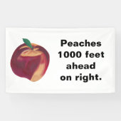Personalisierte Peach Banner mit Ihrem Text (Horizontal)