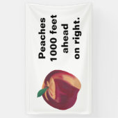 Personalisierte Peach Banner mit Ihrem Text (Vertikal)