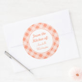 Personalisierte Peach Kitchen Stickers (Umschlag)