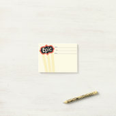 Personalisierte Peer-Erkennung Post-it Klebezettel (Auf Schreibtisch)