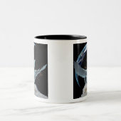 Personalisierte Pegasus- und Planeten-Kaffee-Tasse Zweifarbige Tasse (Mittel)