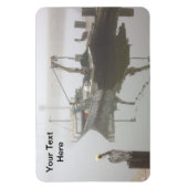 Personalisierte Pelikane und Fischerei Magnet (Vertikal)