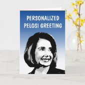 Personalisierte Pelosi-Grußkarte Karte (Gelbe Blume)