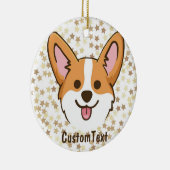 Personalisierte Pembroke Welsh Corgi Welpen Hundes Keramik Ornament (Rechts)