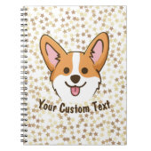 Personalisierte Pembroke Welsh Corgi Welpen Hundes Notizblock (Vorderseite)