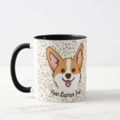 Personalisierte Pembroke Welsh Corgi Welpen Hundes Tasse (Links)
