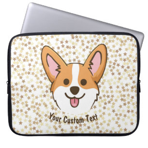 Personalisierte Pembroke Welsh Corgi Welppy Dog St Laptopschutzhülle