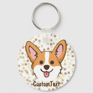 Personalisierte Pembroke Welsh Corgi Welppy Dog St Schlüsselanhänger