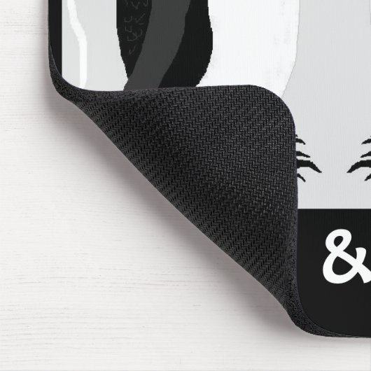 Personalisierte Penguin-Liebe Mousepad (Ecke)