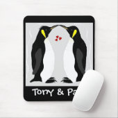 Personalisierte Penguin-Liebe Mousepad (Mit Mouse)