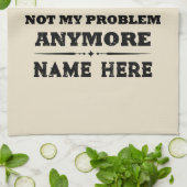 Personalisierte Pensionierung nicht mehr mein Prob Geschirrtuch (Gefaltet)