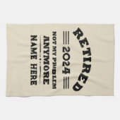 Personalisierte Pensionierung nicht mehr mein Prob Geschirrtuch (Horizontal)